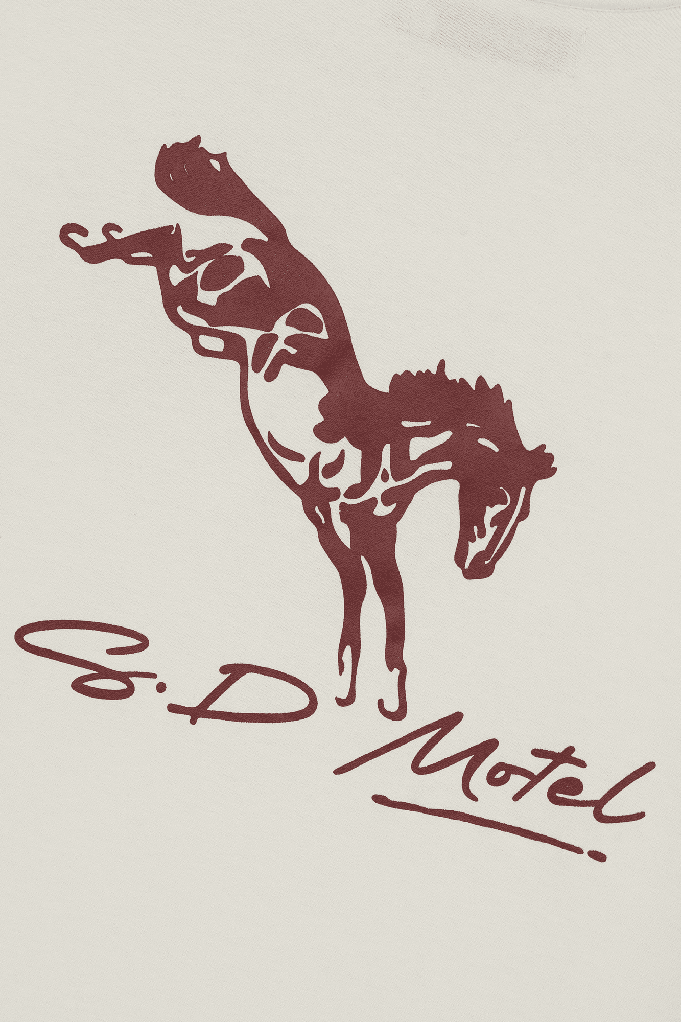 BIG HORSE LOGO OFF WHITE
