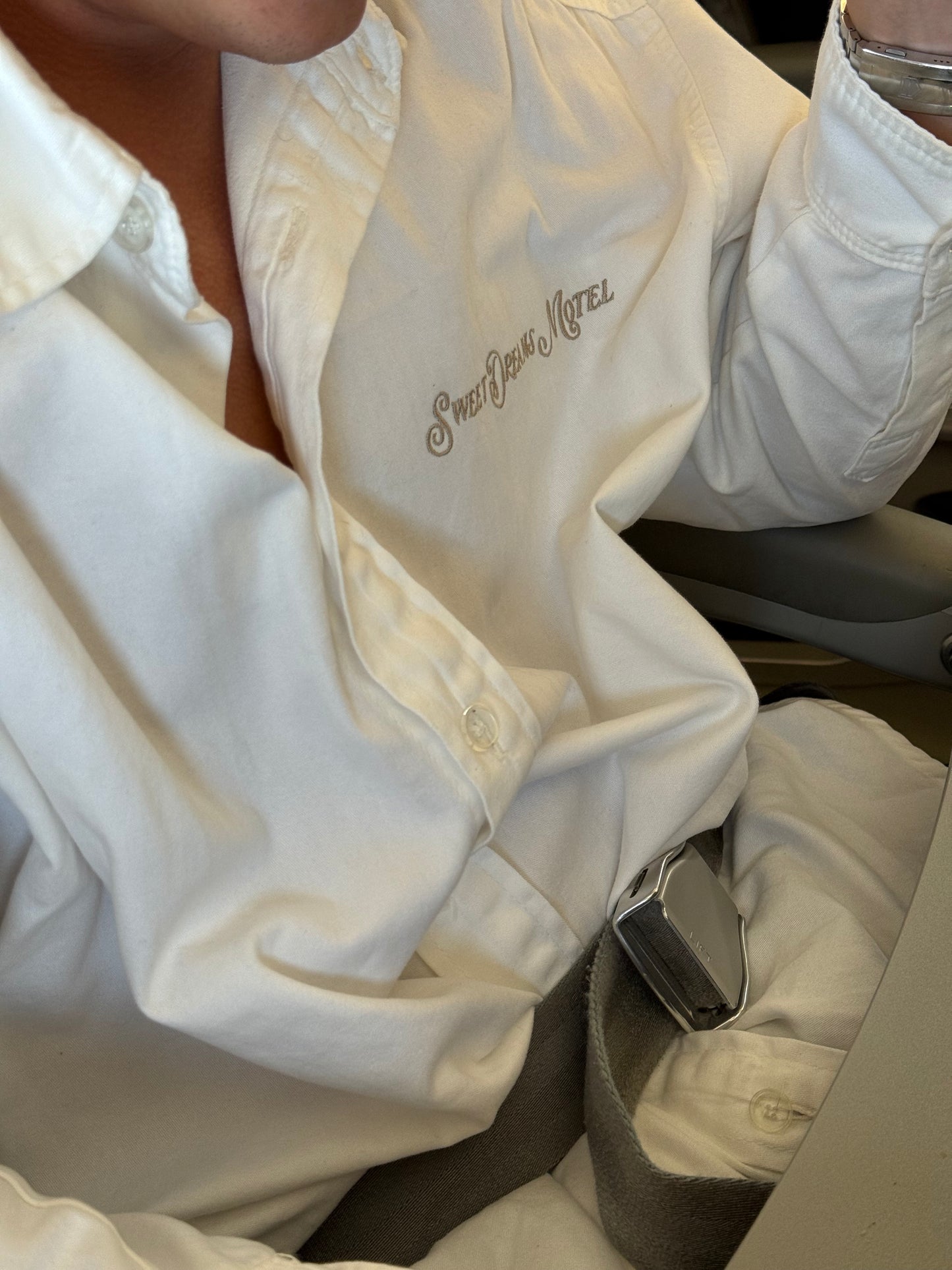 CAMISA MANGA LONGA BORDADA
