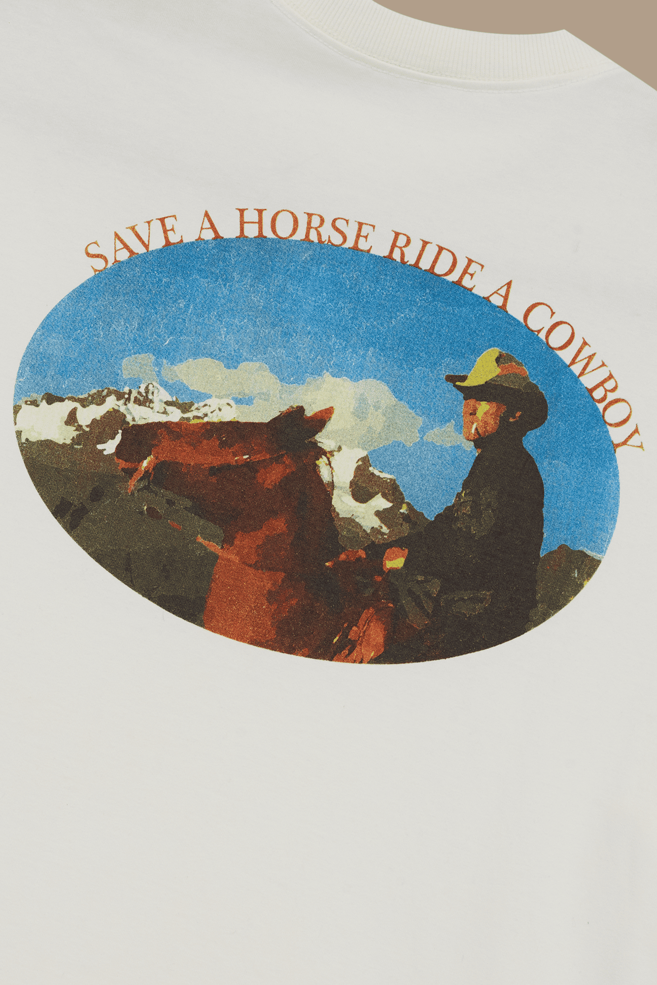 CAMISETA SAVE A HORSE WHITE