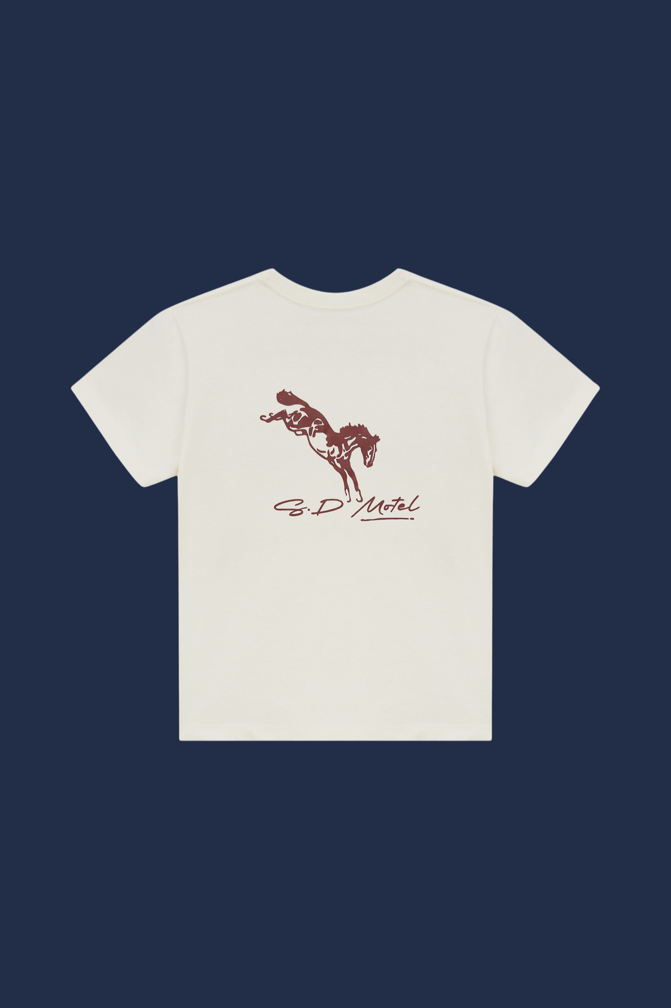 BIG HORSE LOGO OFF WHITE